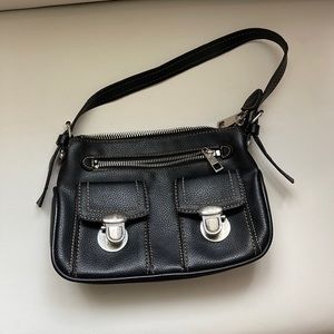 Small Black Leather Purse